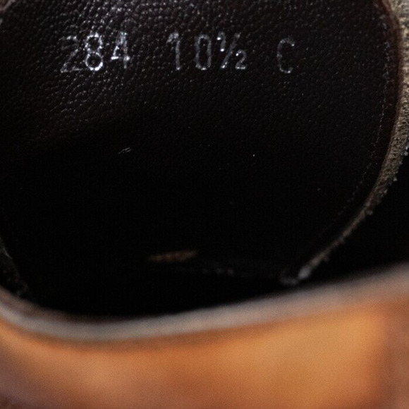 TARYN ROSE Men's Carmel Tan Leather Cap-Toe Oxford Size 10.5 C - Picture 7 of 9